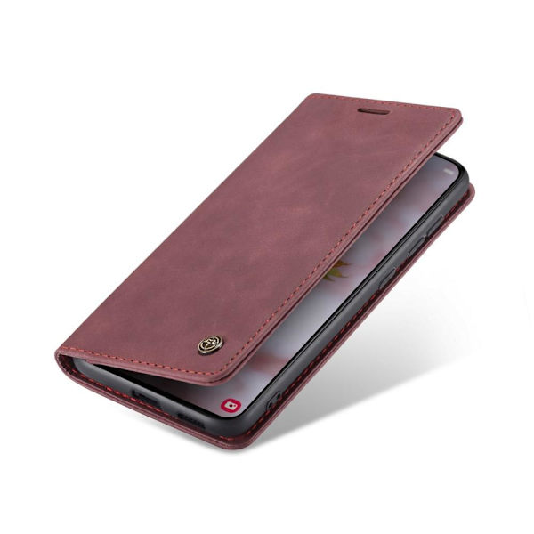 CASEME Retro Wallet Case for Samsung Galaxy S22 - Red Red
