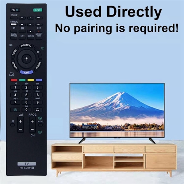 Fjernkontrollerstatning for RM-ED041 For Sony TV Black