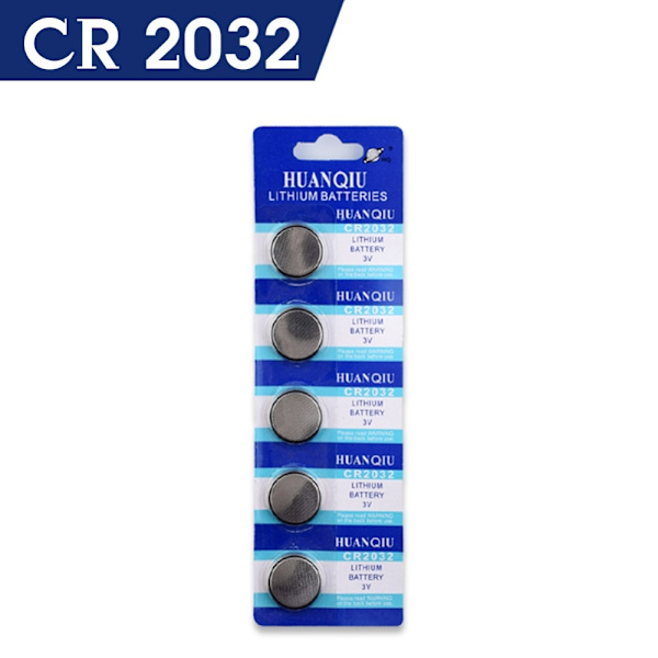 Alkalisk knappcellebatteri CR2032 Stor pakke Silver