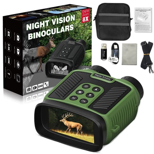 HD - videokiikarit Night Vision suojalasit Metsästyskamera Green