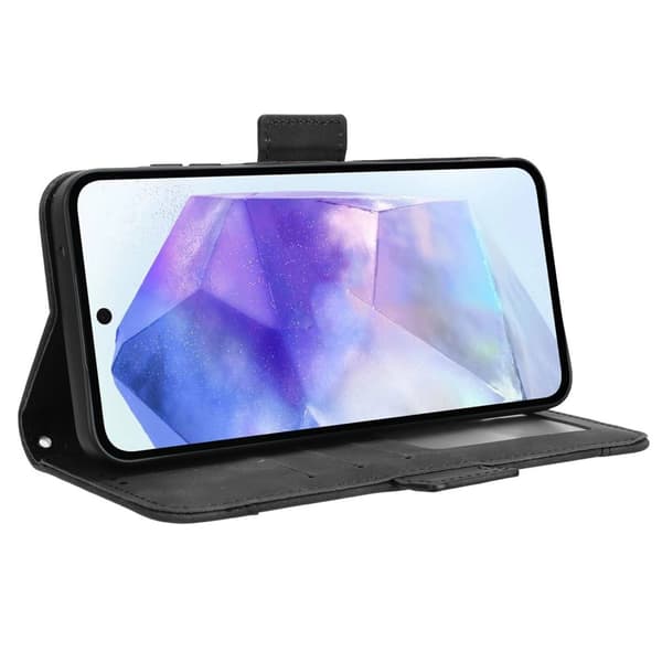 Lompakkoteline puhelinkotelo Samsung Galaxy A55 Black