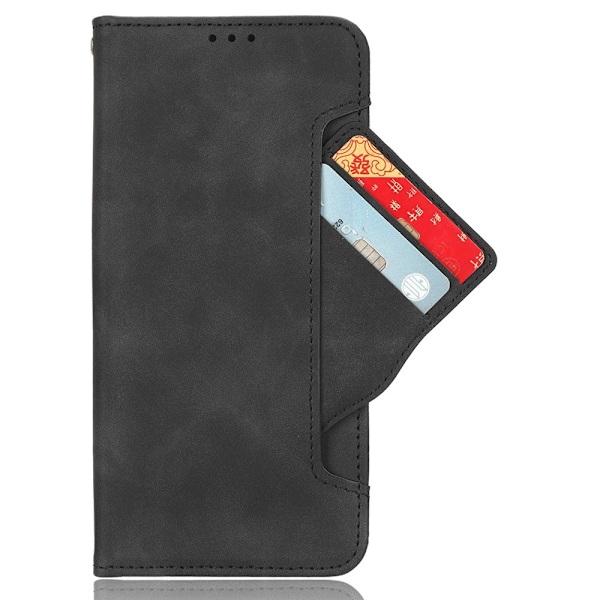OnePlus 13R Case -lompakkokotelolle Shell Phone Case Extra Card - musta Black