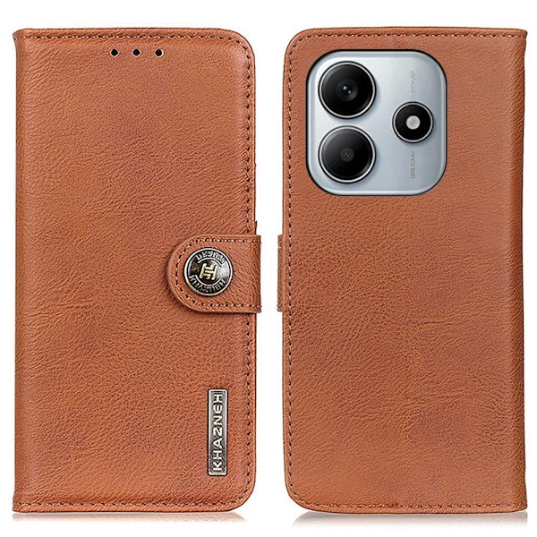 KHAZNEH Til Xiaomi Redmi Note 14 4G Case Shell Brown