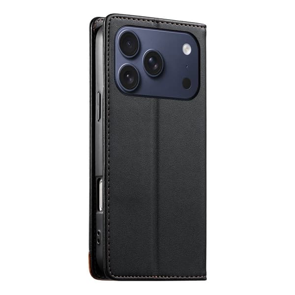 DIERFENG iPhone 17 Pro Lompakkokotelo RFID Suoja Teline - Musta Black