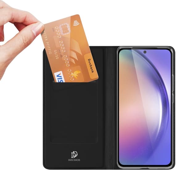 DUX DUCIS - sarjan kotelo korttipaikalla Samsung Galaxy A55 Black