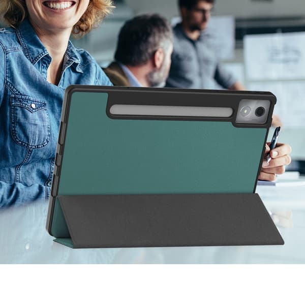 Lenovo Idea Tab Pro Case Tri-Fold jalustan suojus kynätelineellä Green