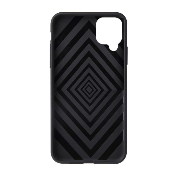 Samsung Galaxy A12 Ring Kickstand Soft Hybrid Case with Metal Sheet Black