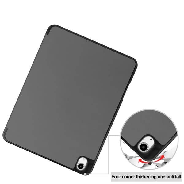 Etui for iPad Air 13 (2024) med Tri-fold Stativ, Tablettdeksel med Penneholder Grey