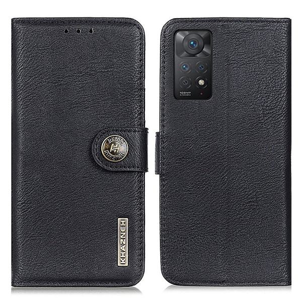 KHAZNEH Plånboksfodral Xiaomi Redmi Note 11 Pro / Note 11 Pro+ Svart
