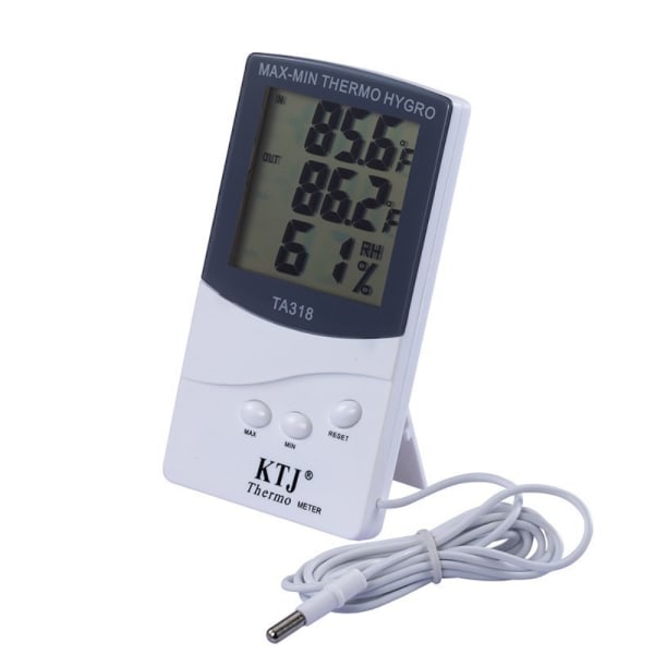 Indendørs og udendørs termometer Hygrometer TA318