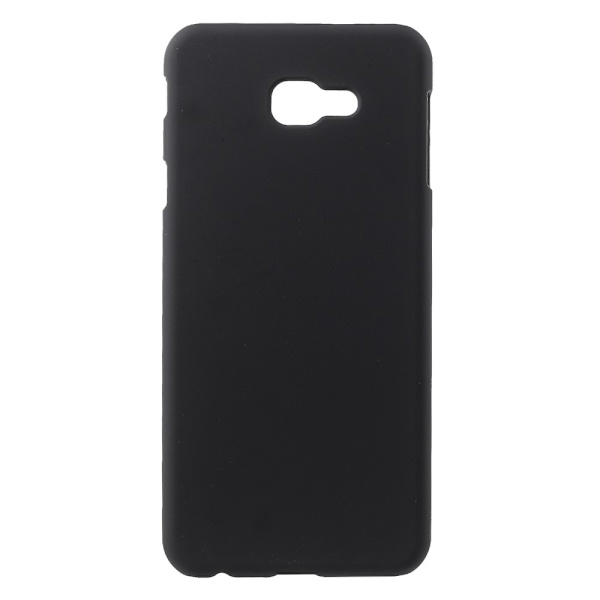 Rubberized Hard Plastic Kansi - Samsung Galaxy J4 Plus - Musta Black