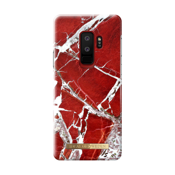 iDeal Of Sweden Samsung Galaxy S9 Plus - SCARLET RED MARBLE Röd