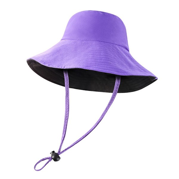 Hatt Solhatt Mesh Keps med bred brätte - Lila Lila