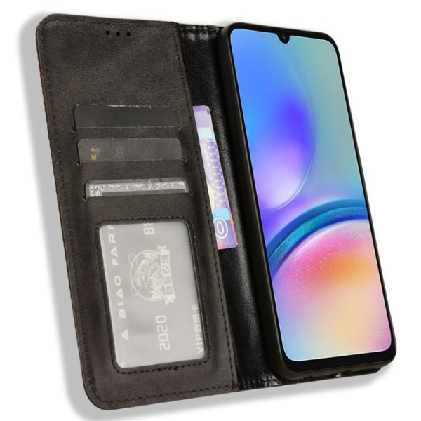 Wallet Stand Flip-telefonetui til Samsung Galaxy A05s - Sort Black