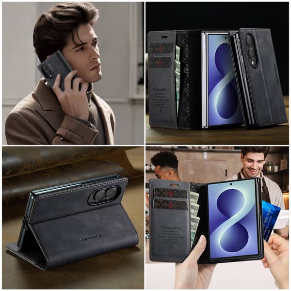 CASEME Telefonpungcover til Samsung Galaxy Z Fold8 Black