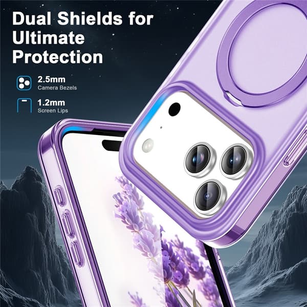 Puhelinkotelo näytönsuojalla iPhone 18 Pro Max / 17 Pro Max puhelimille Purple