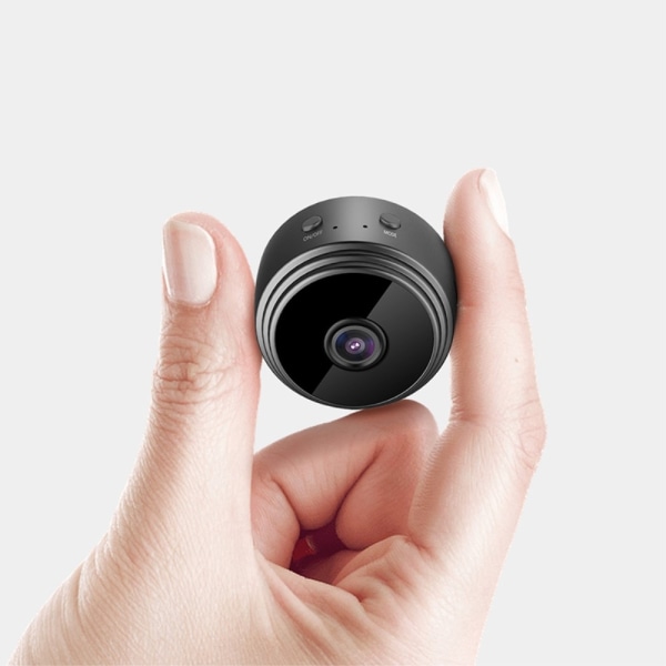 Mini Spy Camera Langaton Wifi IP-kotivalvontakamera Black