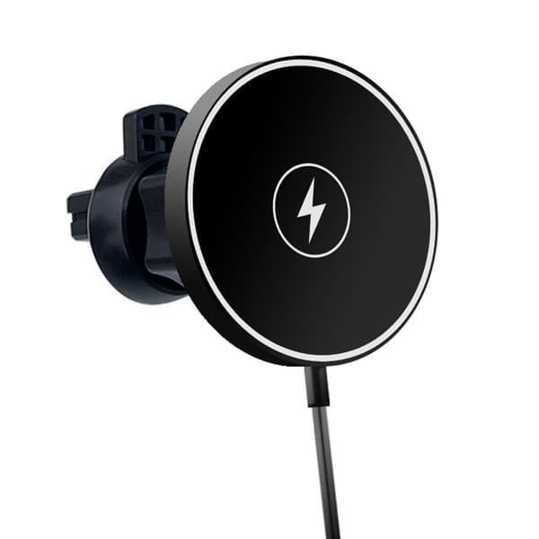 C12 15W trådlös laddare Luftventilfäste för iPhone 14/13/12 - serien Black