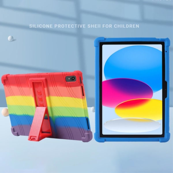 For iPad 10.9 (2022) Soft Silicone Protective Tablet Case Cover Multicolor