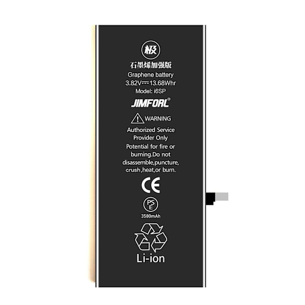 IPARTSEXPERT High Capacity 3580mAh Battery for iPhone 6s Plus Black