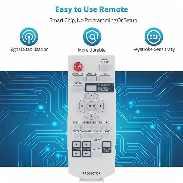 Fjernkontroll Erstatning N2QAYA000116 for Panasonic-projektor White