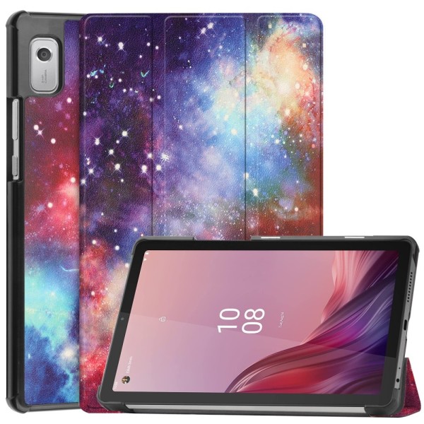 Trefoldet Stativdeksel for Lenovo Tab M9 - Stjernehimmel Multicolor
