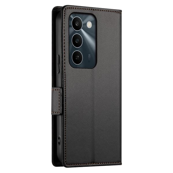 Phone Wallet Case with Stand for Realme C100 5G / C83 5G Black