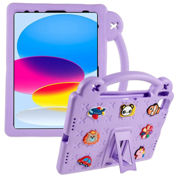 Apple iPad 10.9 2022 Gen 10 EVA Foam Stand Skal Fodral - Lila Lila
