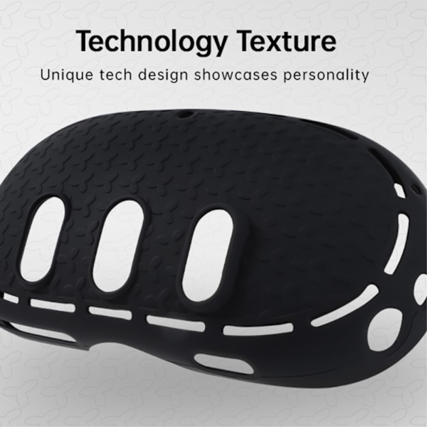 Meta Quest 3 VR Protective Shell -suojakuorelle, silikonisuojalle pölyltä putoamiselta Black