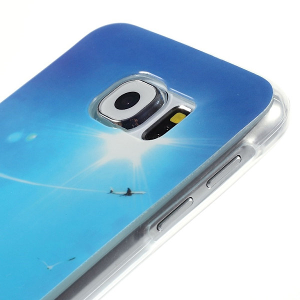 TPU Protector Samsung Galaxy S6 - Blue Sky and Glasses Transparent