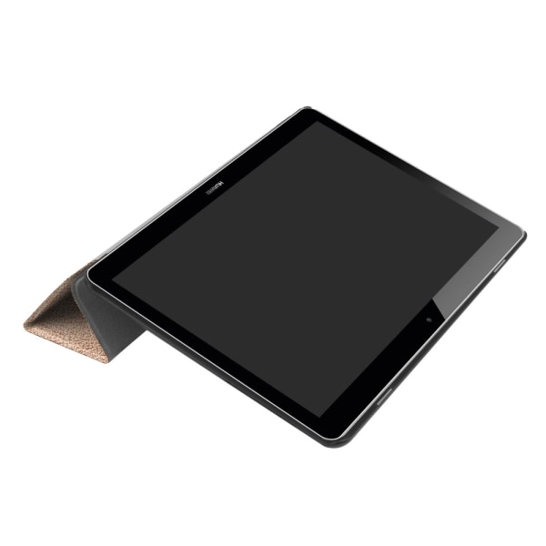 Kolminkertainen kotelo jalustalla Huawei MediaPad T3 10: lle - k Gold