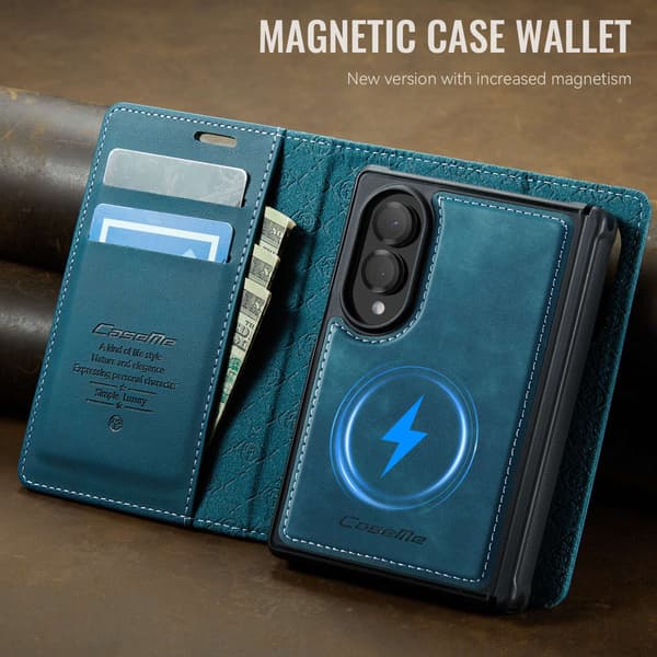 CASEME Magnetiskt plånboksfodral till Samsung Galaxy Z Fold8 Grön
