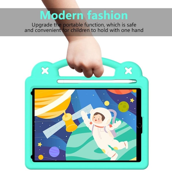 Apple iPad 10.2 2021 2020 2019 EVA Foam Stand Skal Fodral - Grön Grön