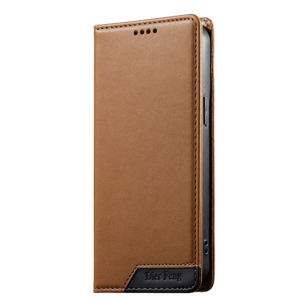 DIERFENG Lommebokdeksel med Hjørnelogo til Google Pixel 11 Pro XL Brown