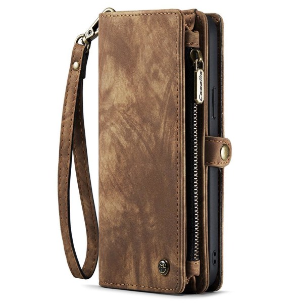 CASEME iPhone 15 Pro 2-i-1 Pung Telefonskal - Brun Brown