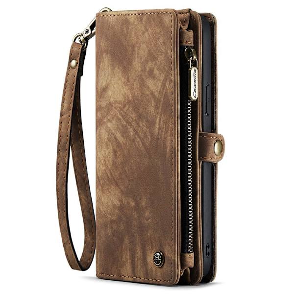 CASEME iPhone 15 Pro Retro plånboksfodral - Brun Brun