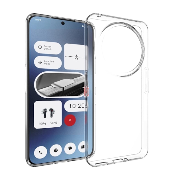 Till Nothing Phone (3a) Pro Fodral TPU Skal Baksida Transparent