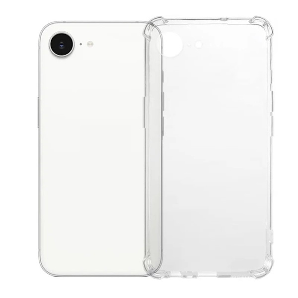 WANLONFENG mobildeksel med skjermbeskytter til iPhone 17e / 16e Transparent