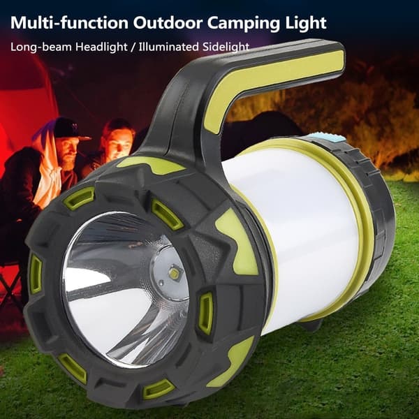 Lommelygte Campinglys Nødsøgelygte Fjernlys Spotlight Sidelys Green