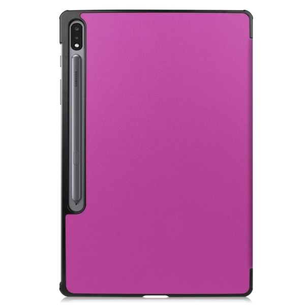 Tri-fold Stand Smart Case til Samsung Galaxy Tab S7 Plus / S8 Pl Purple