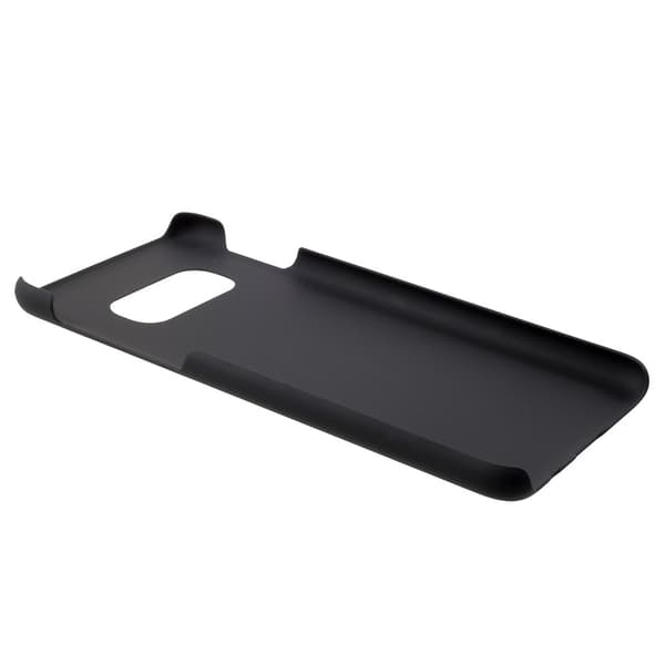 Rubberized Hard Plastic Phone Kansi - Samsung Galaxy S10e - Musta Black