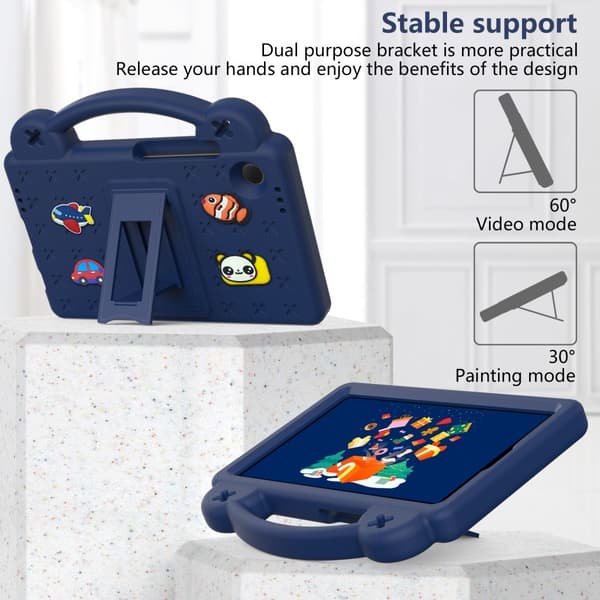 Samsung Galaxy Tab A9 støtsikker EVA skum stativ skall Dark blue