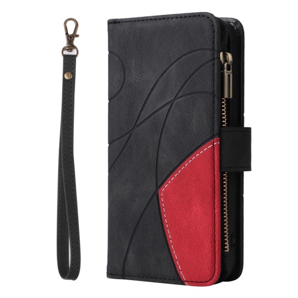 KT lompakkokotelo Xiaomi Redmi 13C:lle - musta-punainen Black