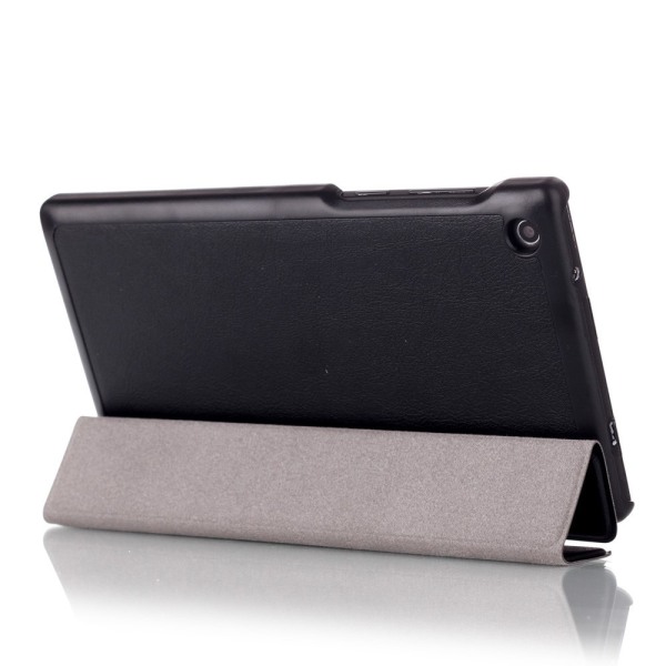 Tri-fold Stand Case til Lenovo Tab 3 A7-10 - Sort Black