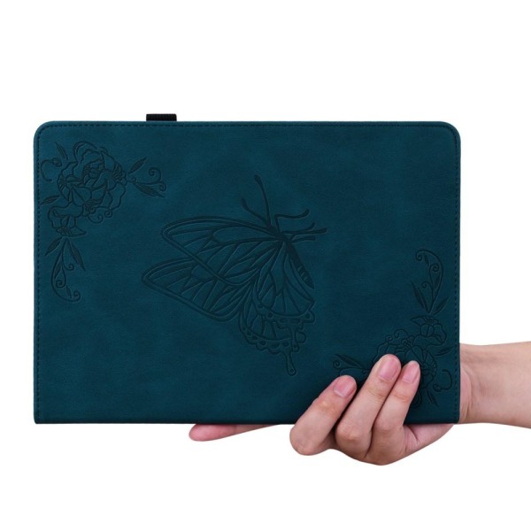 Til iPad 10.9 (2022) Tabletetui Cover Buterfly Imprinting - Blå Blue