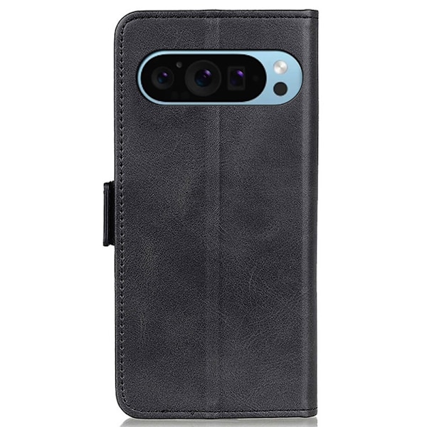 Til Google Pixel 9 Pro / Pixel 9 Telefoncover Stativ Etui - Sort Black