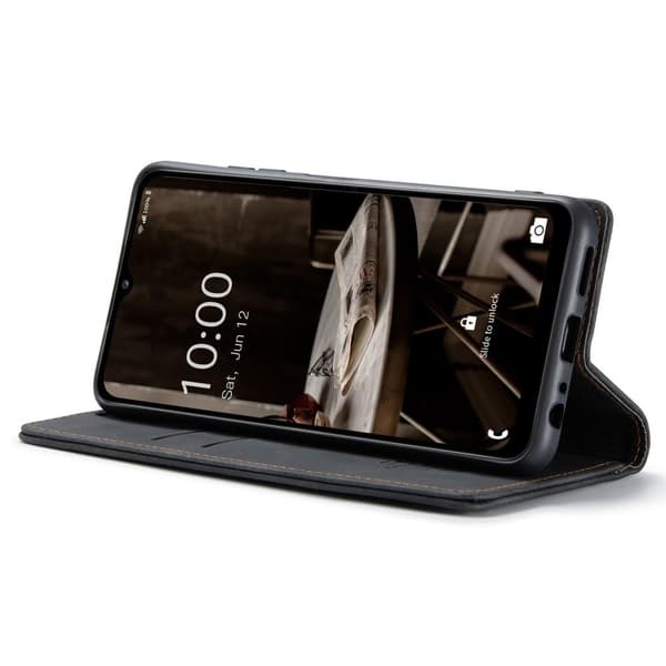 CASEME Retro Lompakkokotelo Samsung Galaxy A34 - Musta Black
