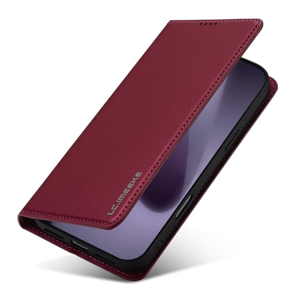 LC.IMEEKE Telefonpungcover med støtteben til iPhone 18 Pro / 17 Pro Red