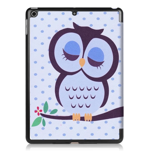 iPad 9.7 (2018)/9.7 (2017) Kolminkertainen telinekotelo - Napping Owl Multicolor