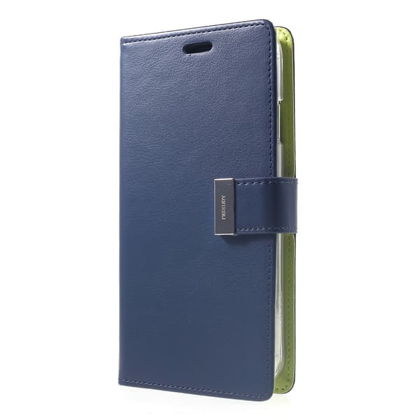 MERCURY GOOSPERY Rich Diary Lompakkokotelo iPhone XS Max - Dark Sininen